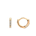 Load image into Gallery viewer, Round Itsy 8mm Single Diamond Huggie
