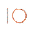 Load image into Gallery viewer, Round Jumbo 18mm Diamond Hoops
