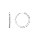 Load image into Gallery viewer, Round Large 15mm Diamond Hoops
