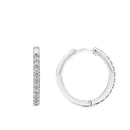 Round Large 15mm Diamond Hoops