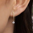 Load image into Gallery viewer, 18 Karat Yellow Gold Aspen Air Single Diamond Drop Earrings
