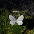 Load image into Gallery viewer, 14 Karat White Gold and Diamond Fluttering Butterfly Ring
