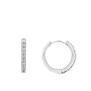 Round Medium 12.50mm Diamond Hoops