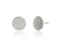 Load image into Gallery viewer, Pave Stud Circle Diamond Earrings
