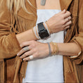 Load image into Gallery viewer, 14 Karat Yellow Gold Diamond Cigar Band Pinky Ring

