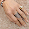 Load image into Gallery viewer, Sterling and Diamond Wave Ring
