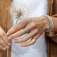 Load image into Gallery viewer, 14 Karat Yellow Gold Diamond Cigar Band Pinky Ring

