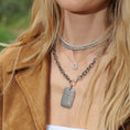 Load image into Gallery viewer, 4mm Sparkly White Crystal Beaded Adjustable Necklace
