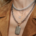Load image into Gallery viewer, 14K Moissanite Horseshoe Pendant Necklace
