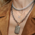 Load image into Gallery viewer, 4mm Sparkly White Crystal Beaded Adjustable Necklace
