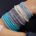 Load image into Gallery viewer, 4mm Lavender Faceted Jade Beaded Bracelet
