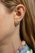 Load image into Gallery viewer, 14K Moissanite Pear and Emerald Cut Climbers
