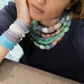 Load image into Gallery viewer, 4mm Lavender Faceted Jade Beaded Bracelet
