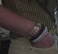 Load and play video in Gallery viewer, 14 Karat Gold Diamond Speckle Hinge Bracelet
