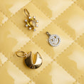 Load image into Gallery viewer, 14 Karat Yellow Gold and Diamond Citrine Slide Charm
