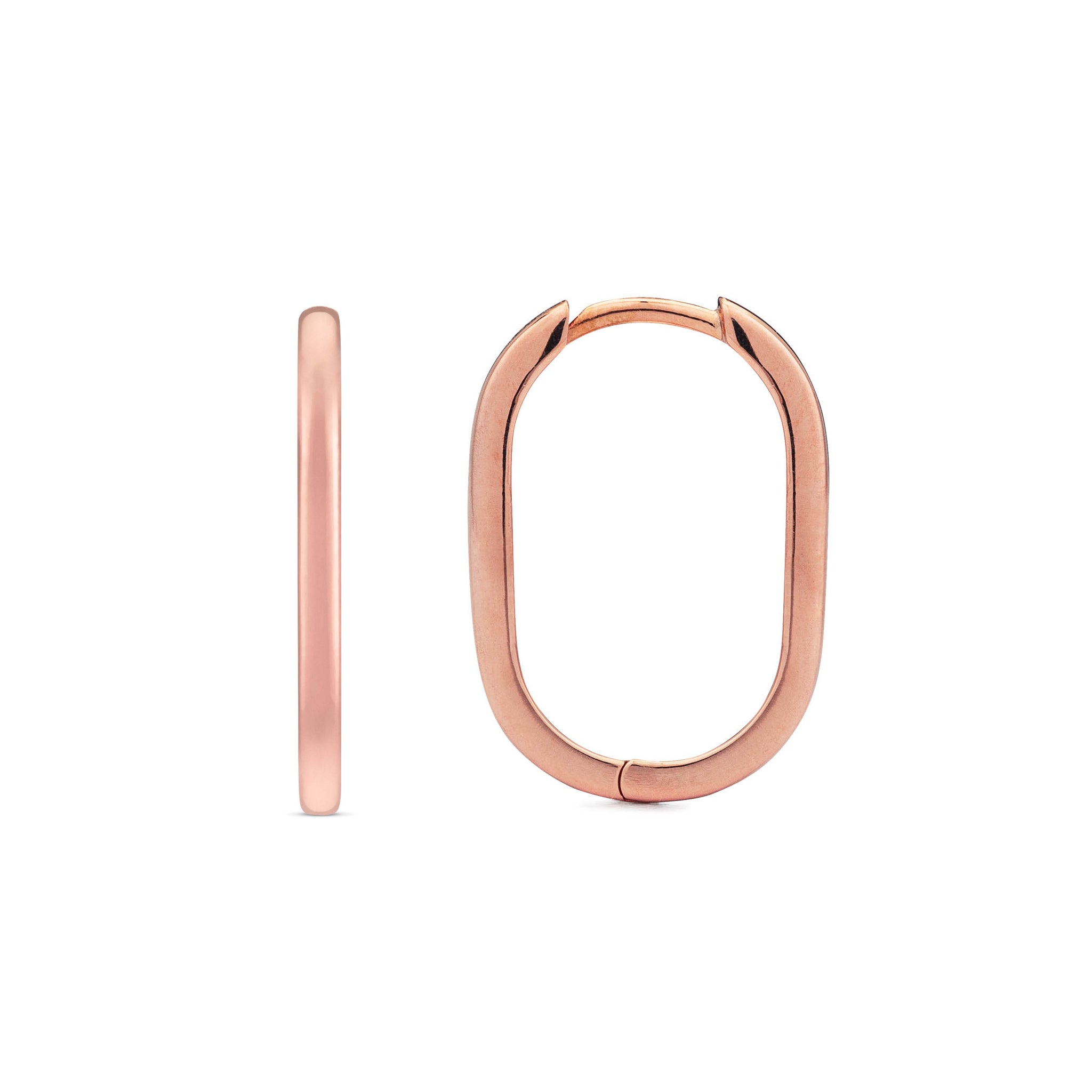 Rectangle High Polished 20mm Hoops