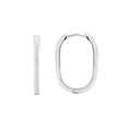 Load image into Gallery viewer, Rectangle High Polished 20mm Hoops
