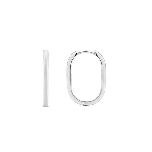 Rectangle High Polished 15mm Hoops
