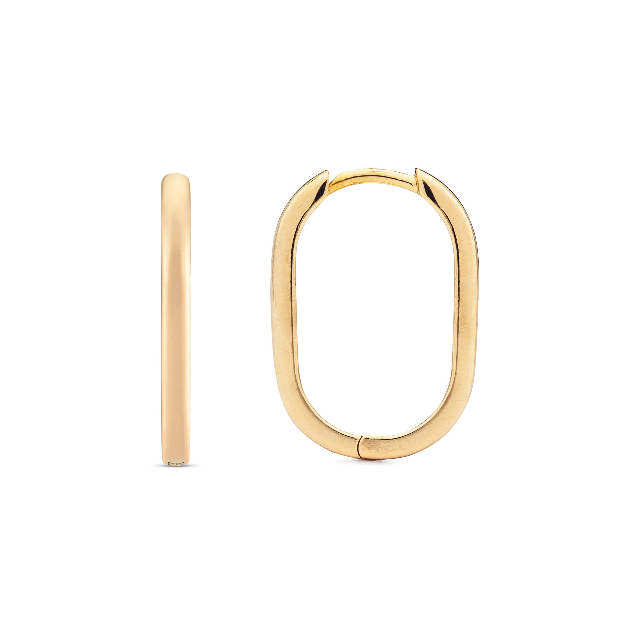 Rectangle High Polished 20mm Hoops