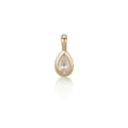 Load image into Gallery viewer, Yellow Gold and Bezel Set Pear Diamond Charm
