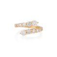 Load image into Gallery viewer, 14 Karat Yellow Gold and Diamond Bypass Ring
