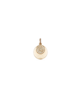 Load image into Gallery viewer, Yellow Gold and Diamond High Polished Disk Charm
