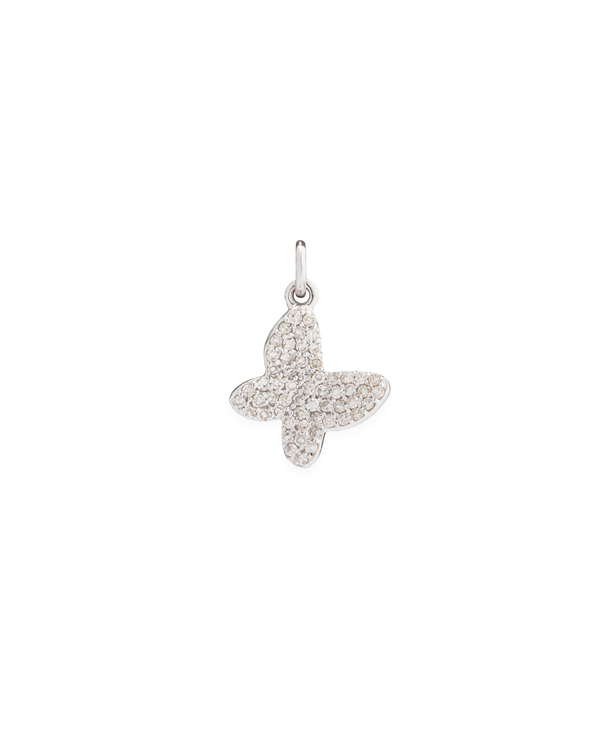 White Gold Diamond Butterfly Charm