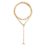 Yellow Gold Filled Chain Pick Your Length Necklace with Toggle Clasp