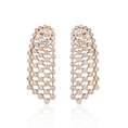 Load image into Gallery viewer, 14 Karat Gold Bezel Set Diamond Drop Earrings
