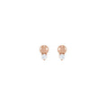 Load image into Gallery viewer, 14 Karat Small Diamond Bead Stud Earrings
