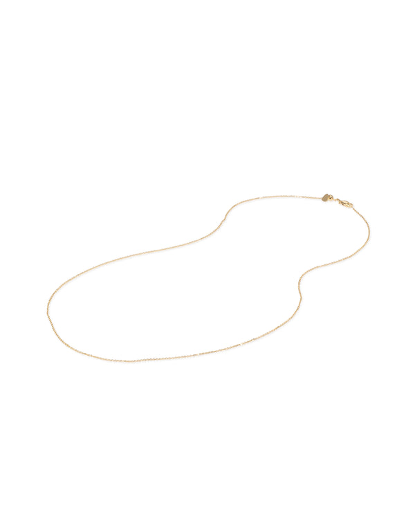 14 Karat Yellow Gold 22" Adjustable Petite Cable Chain