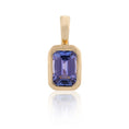 Load image into Gallery viewer, Yellow Gold and Bezel Set Tanzanite Charm
