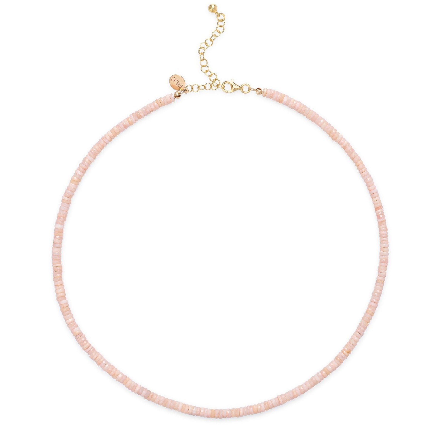 Pink Opal Beaded Necklace