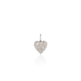 Load image into Gallery viewer, White Gold and Diamond Heart Charm
