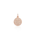 Load image into Gallery viewer, Small Rose Gold and Diamond Disk Pendant
