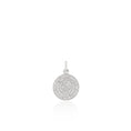 Load image into Gallery viewer, Small White Gold and Diamond Disk Pendant
