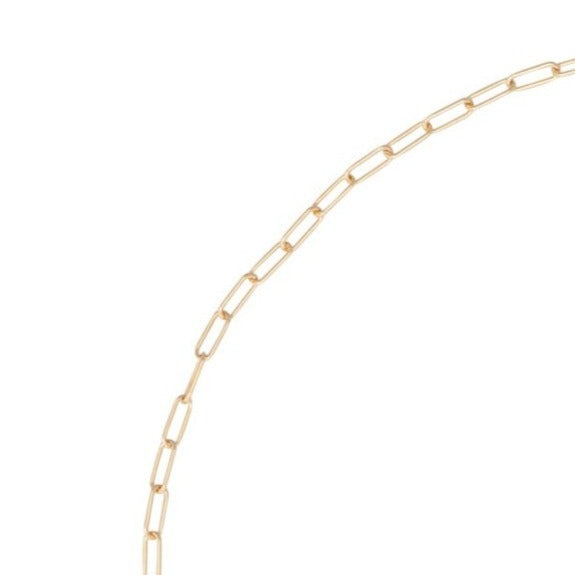 14 Karat Yellow Gold Micro Itsy Paperclip Chain