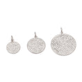 Load image into Gallery viewer, Medium White Gold and Diamond Disk Pendant
