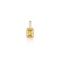 Load image into Gallery viewer, Yellow Gold and Bezel Set Yellow Sapphire Charm
