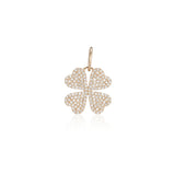 Yellow Gold and Diamond Clover Charm