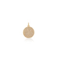 Load image into Gallery viewer, Medium Yellow Gold and Diamond Disk Pendant
