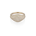 Load image into Gallery viewer, 14 Karat Yellow Gold and Diamond Signet Ring
