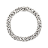 14 Karat Gold Curb Link Diamond Bracelet