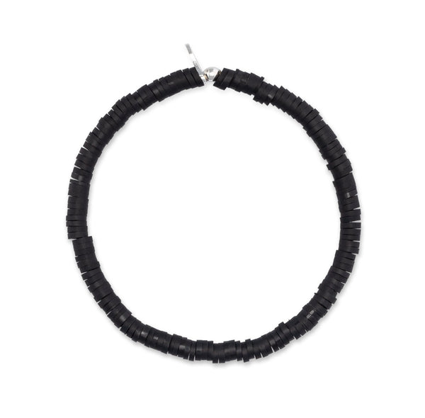 4mm Black Vinyl Bracelet
