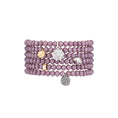 Load image into Gallery viewer, 4mm Mauve Crystal Beaded Bracelet

