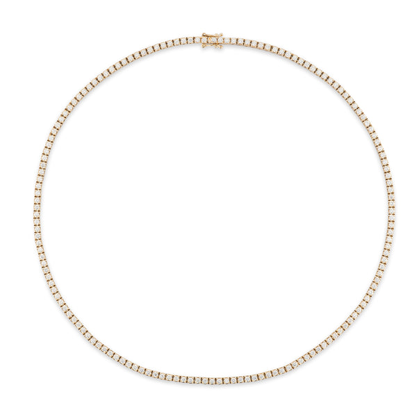 Chain Link Diamond Tennis Choker Necklace – FabOn5th.com