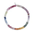 Load image into Gallery viewer, 4mm Rainbow Sapphire Beaded Bracelet
