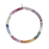 4mm Rainbow Sapphire Beaded Bracelet