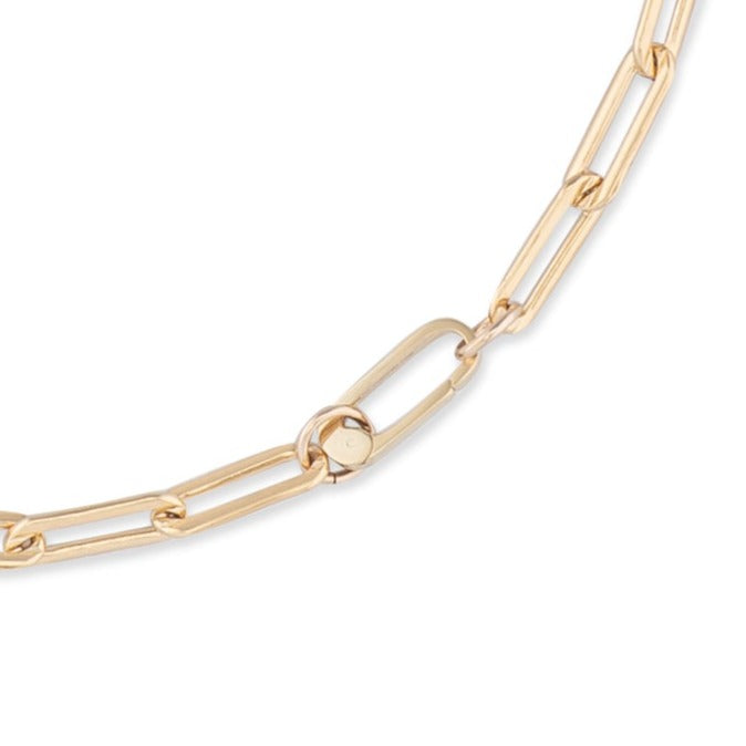 Gold Filled Chain Small Clasp Necklace