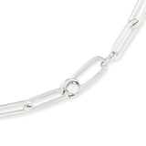 Sterling Silver Chain Small Clasp Necklace